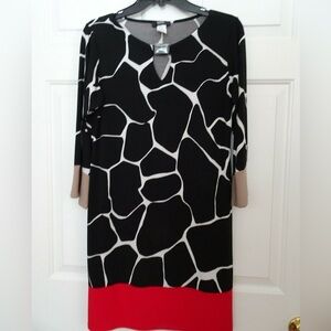 MSK Giraffe Print Tunic/Dress - EUC